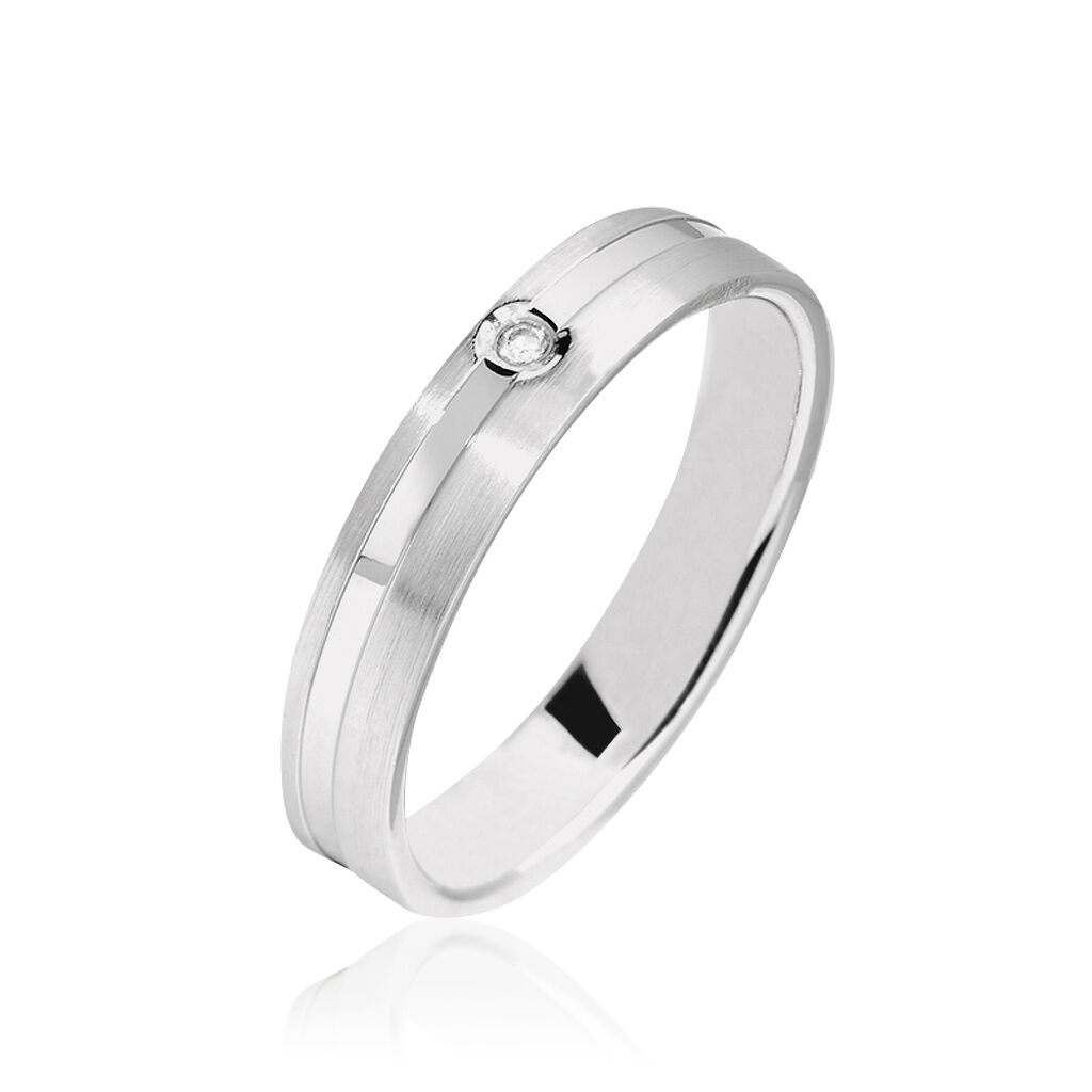 Alliance Shehrazade Or Blanc Diamant - Alliances personnalis&eacute;es Famille | Marc Orian