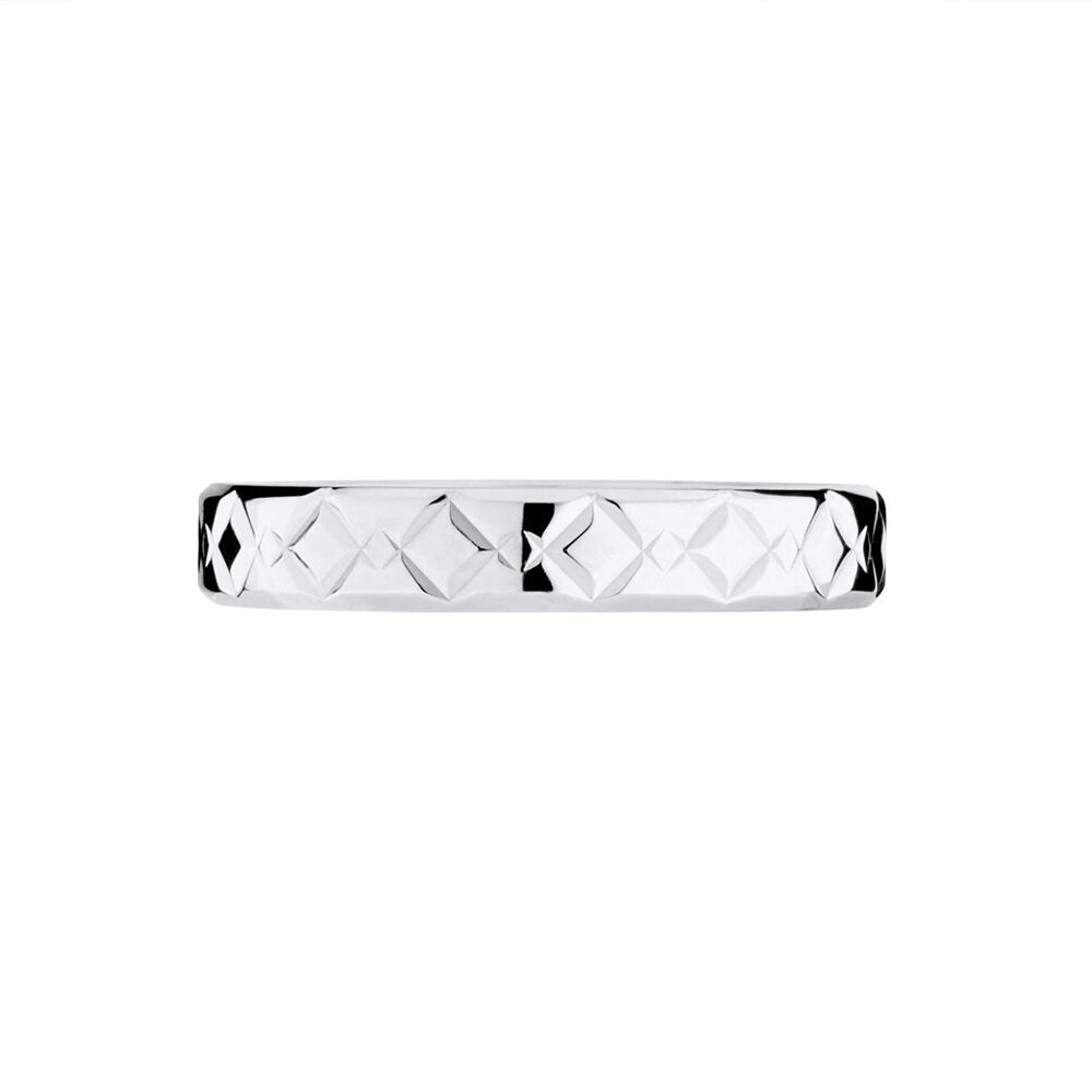 Alliance Fantaisie Ruban Plat Or Blanc - Alliances personnalis&eacute;es Famille | Marc Orian