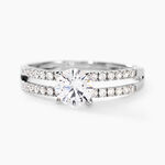 Bague Solitaire Cesarine Or Blanc Oxyde De Zirconium - Solitaires Femme | Marc Orian