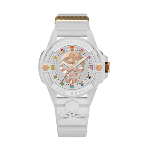 Montre Philipp Plein The Skull Ecoceramic Blanc - Montres étanches Homme | Marc Orian