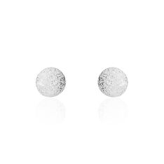 Boucles D'oreilles Puces Ayana Argent Blanc - Clous d'oreilles Femme | Marc Orian