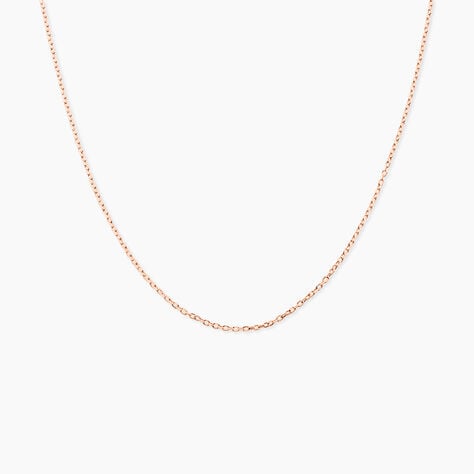 Cha&icirc;ne Igoa Maille For&ccedil;at Diamantee Or Rose - Chaines Femme | Marc Orian