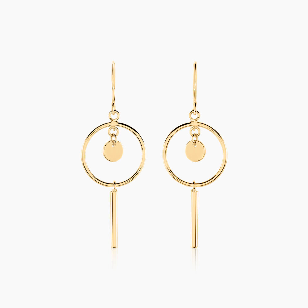 Boucles D'oreilles Pendantes Trixie Plaqué Or Jaune - Pendantes Femme | Marc Orian