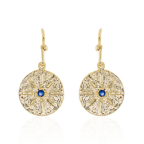 Boucles D'oreilles Pendantes Milia Plaqué Or Jaune Verre - Pendantes Femme | Marc Orian