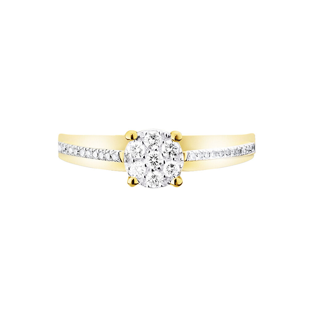 Bague Kate Or Jaune Diamant - Parure de mariage Femme | Marc Orian