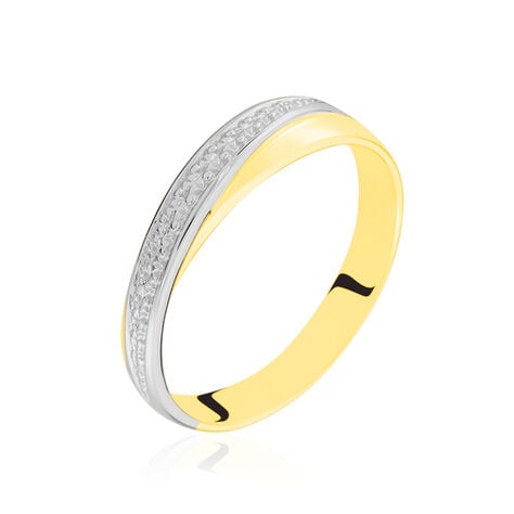Alliance Maylisse Ruban Plat Or Bicolore - Alliances duo Unisex | Marc Orian