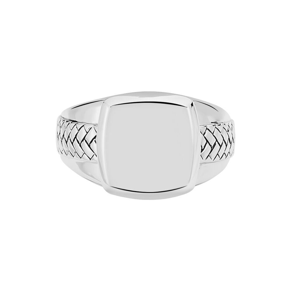 Bague Argent Blanc - Bagues grosses Homme | Marc Orian