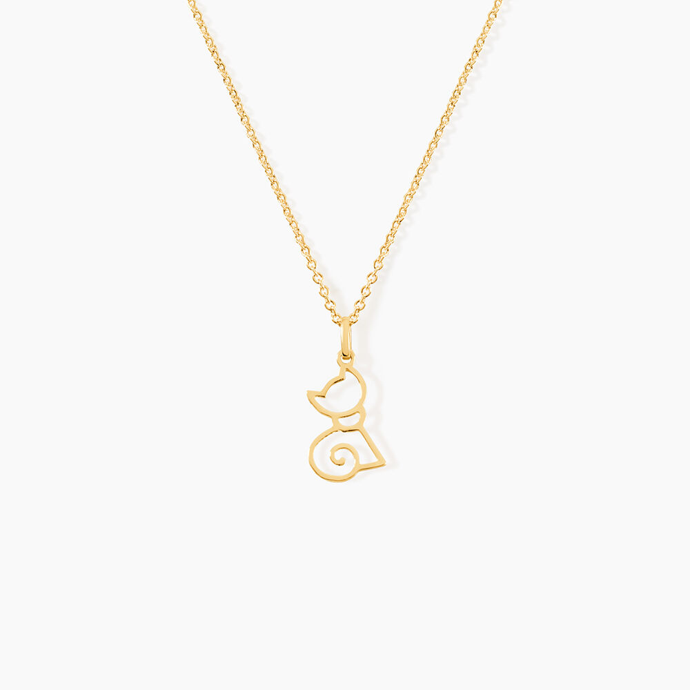Pendentif Egee Chat Or Jaune - Pendentifs Famille | Marc Orian