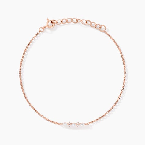 Bracelet Naura Argent Rose Oxyde De Zirconium - Bracelets fantaisie Femme | Marc Orian