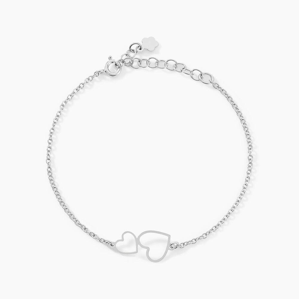 Bracelet Estina Argent Blanc - Bracelets chaînes Femme | Marc Orian