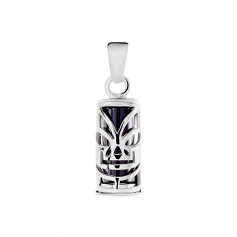 Pendentif Tiki Argent Blanc Onyx - Pendentifs Femme | Marc Orian