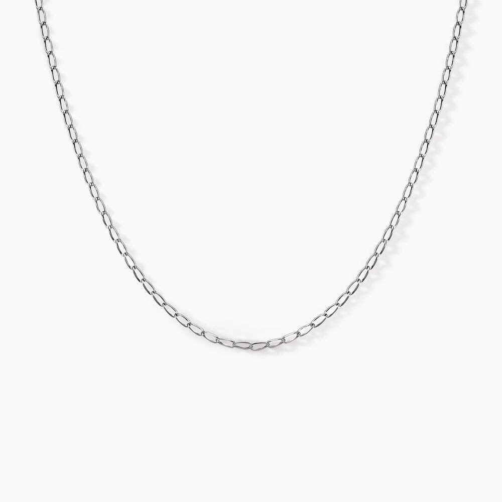 Collier Maille Nuncio Argent Blanc - Chaines Famille | Marc Orian