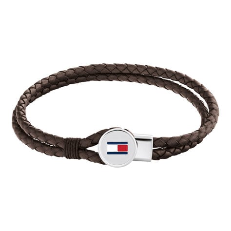 Bracelet Tommy Hilfiger Bruce Cuir De Veau Marron - Bracelets cuir Homme | Marc Orian