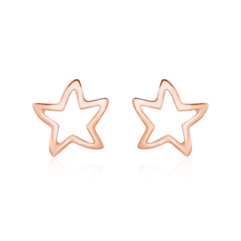 Boucles D'oreilles Puces Alphonsine Etoile De Mer Or Rose - Puces Femme | Marc Orian