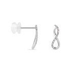 Boucles D'oreilles Puces Samy Or Blanc Diamant - Puces Femme | Marc Orian