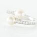 Bague Ajustable Argent Blanc Jeronimo Perle Oxydes De Zirconium - Bagues vintage Femme | Marc Orian