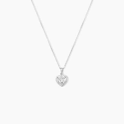 Collier Dari Or Blanc Oxyde De Zirconium - Colliers avec pierres Femme | Marc Orian