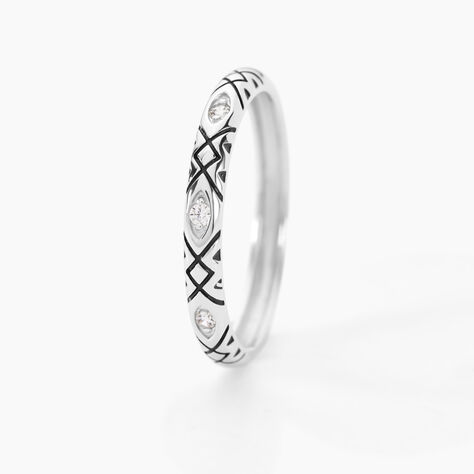 Bague Imogen Argent Blanc Oxyde De Zirconium - Bijoux fantaisie Femme | Marc Orian