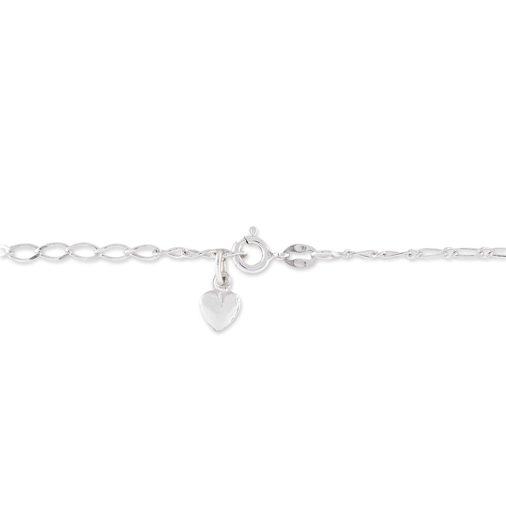 Chaîne De Cheville Laurelyn Maille Alternee 1/1 Argent Blanc - Chaines de cheville Femme | Marc Orian