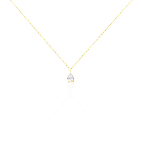 Collier Goutte Or Jaune Oxyde De Zirconium - Colliers Femme | Marc Orian
