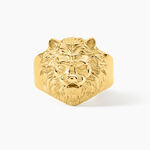 Chevali&egrave;re Guess Lion King Acier Jaune - Bijoux fantaisie Homme | Marc Orian