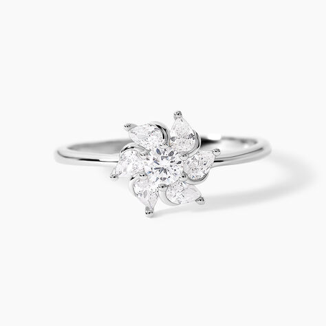 Bague Ulyssia Argent Blanc Oxyde De Zirconium - Bijoux fantaisie Femme | Marc Orian