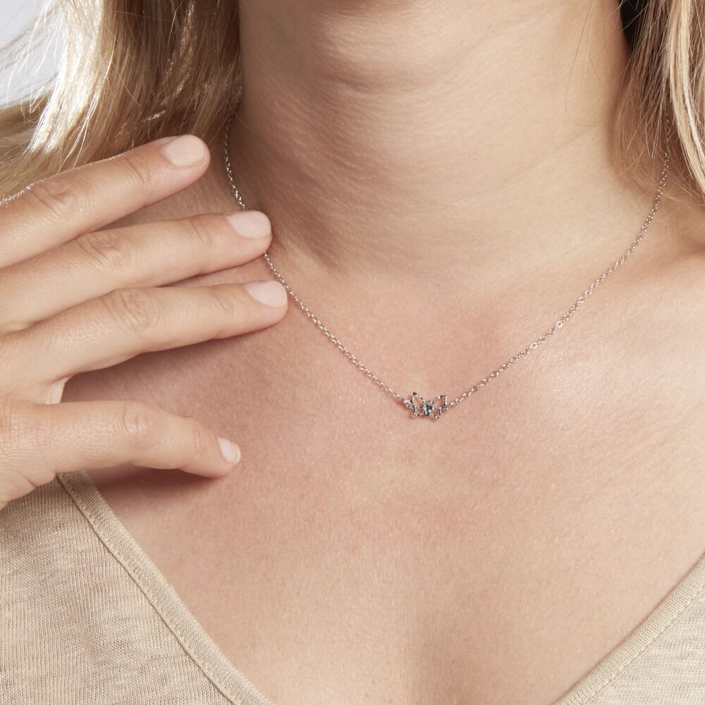 Collier Graziella Argent Blanc - Colliers Femme | Marc Orian