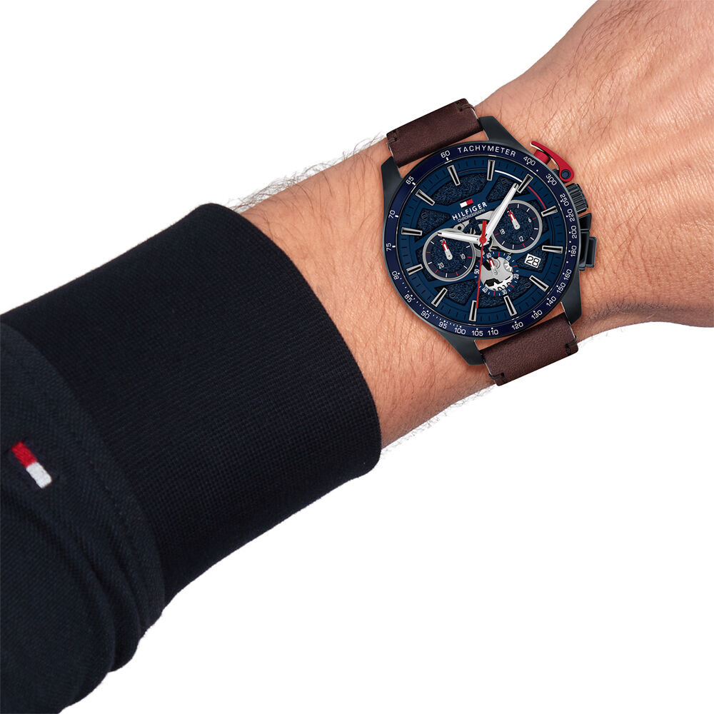 Montre Tommy Hilfiger Bank Bleu - Montres &eacute;tanches Homme | Marc Orian