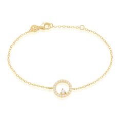 Bracelet Lila Plaqué Or Jaune Oxyde De Zirconium - Bracelets chaînes Femme | Marc Orian