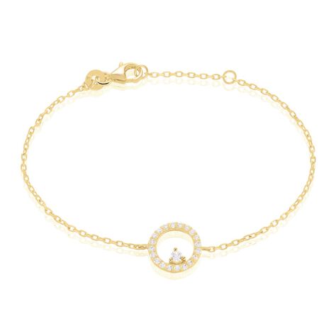 Bracelet Lila Plaqué Or Jaune Oxyde De Zirconium - Bracelets chaînes Femme | Marc Orian