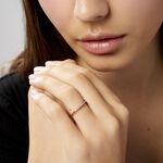 Alliance Pristina Or Rose Diamant - Alliances avec pierres Femme | Marc Orian