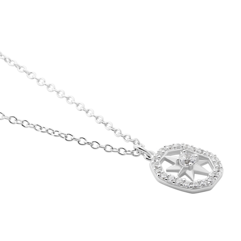 Collier Ray Argent Oxyde De Zirconium - Colliers avec pierres Femme | Marc Orian