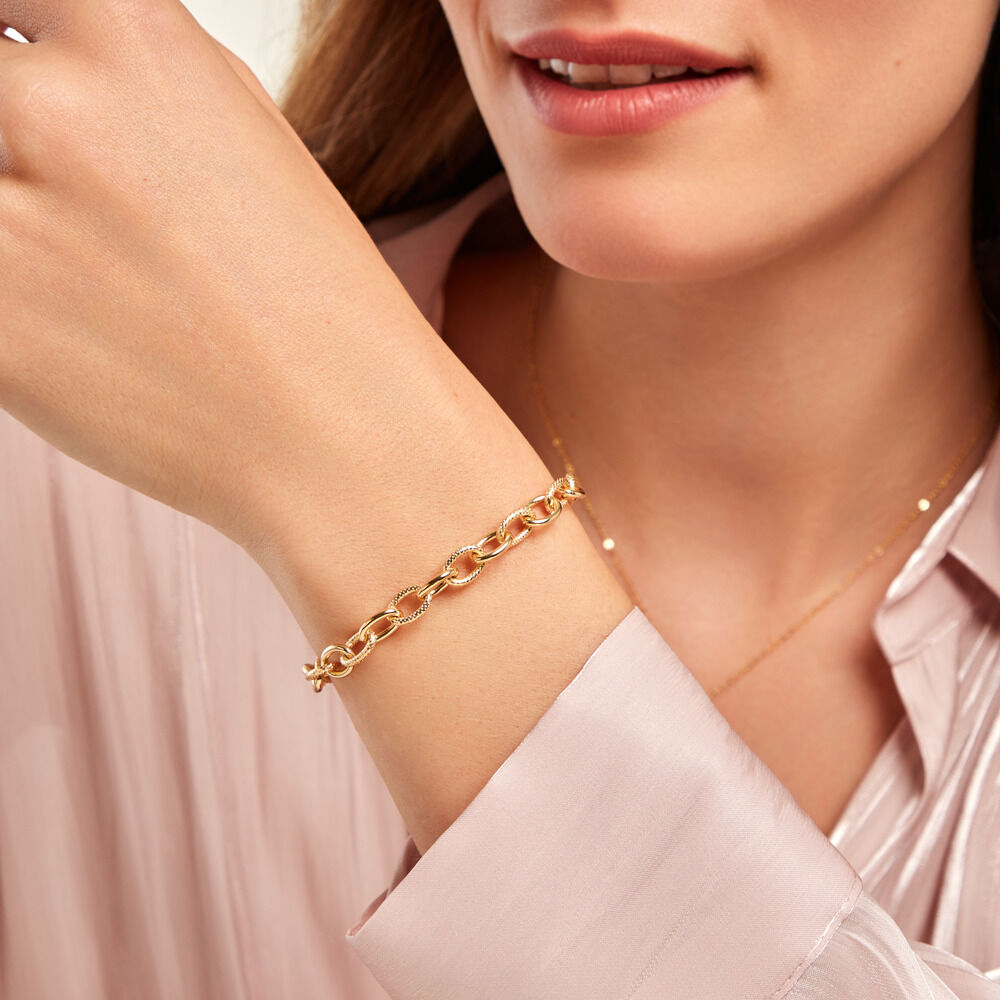 Bracelet Jodie Or Jaune - Bracelets chaînes Famille | Marc Orian