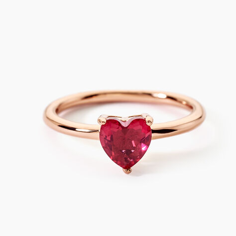 Bague Solitaire Kelvyn Argent Rose Oxyde De Zirconium - Bijoux fantaisie Femme | Marc Orian