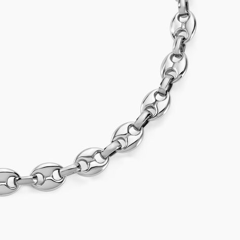 Collier Cadia Acier Blanc - Chaines Homme | Marc Orian