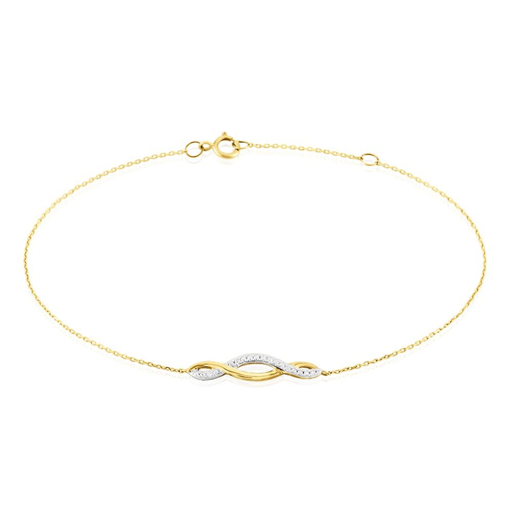 Bracelet Or Jaune Abisai Diamants - Bracelets cha&icirc;nes Femme | Marc Orian