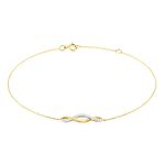 Bracelet Or Jaune Abisai Diamants - Bracelets cha&icirc;nes Femme | Marc Orian