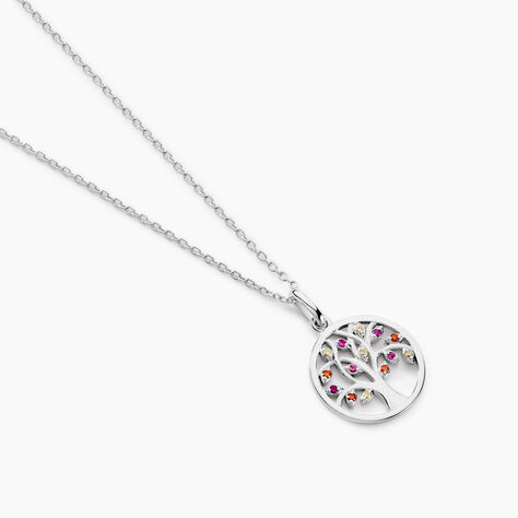 Collier Alive Argent Blanc Oxyde De Zirconium - Colliers avec pierres Femme | Marc Orian