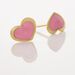 Boucles D'oreilles Puces Coeurs Or Jaune - Puces Enfant | Marc Orian