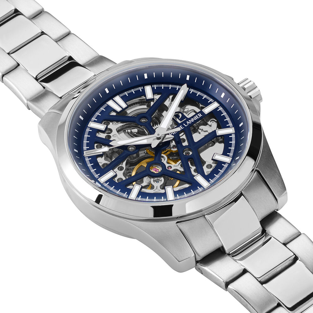 Montre Pierre Lannier Lannier Skeletom Bleu - Montres automatiques Homme | Marc Orian