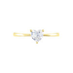 Bague Solitaire Or Jaune Idelle Oxyde De Zirconium - Solitaires Femme | Marc Orian