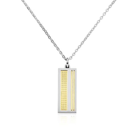 Collier Acier Blanc Et Plaqué Or Apollo - Colliers Homme | Marc Orian