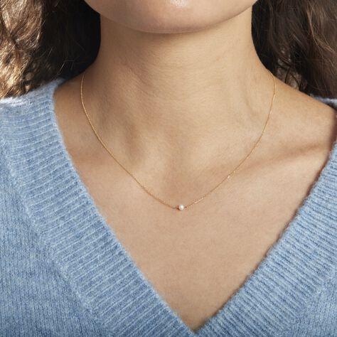 Collier Or Jaune Gentiane Perle - Colliers Femme | Marc Orian