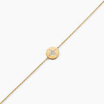 Bracelet Titus Or Jaune Diamant - Bracelets Medailles Femme | Marc Orian