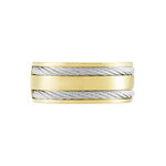 Bague Andro Acier Bicolore - Bijoux fantaisie Homme | Marc Orian