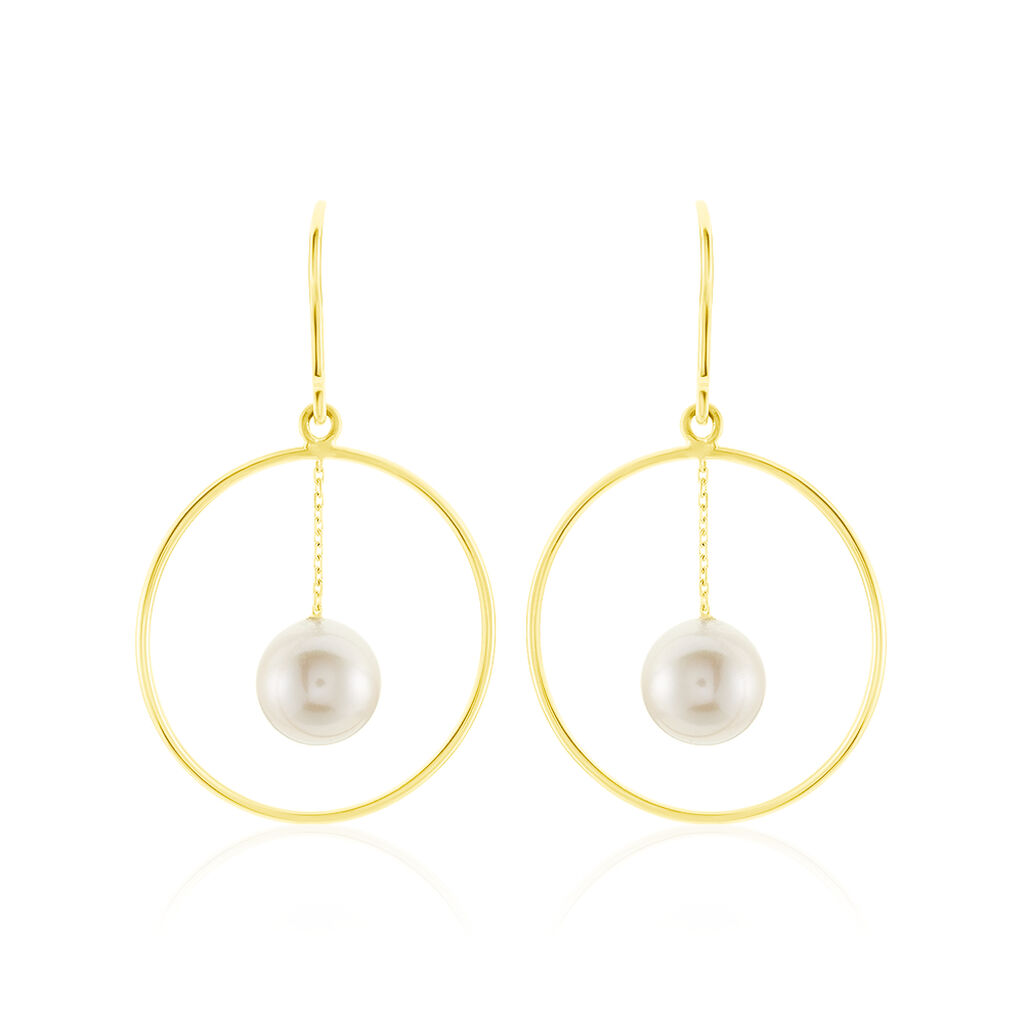 Boucles D'oreilles Pendantes Joris Or Jaune Perle De Culture - Pendantes Femme | Marc Orian