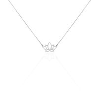 Collier Raia Argent Blanc