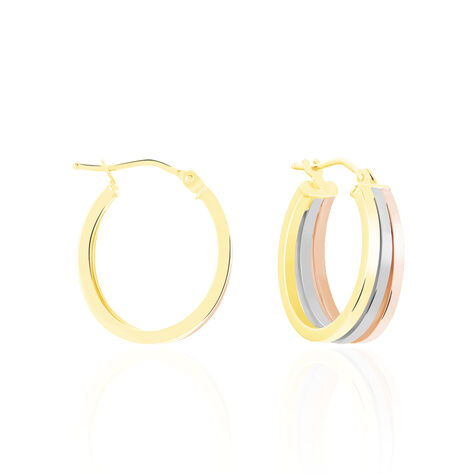 Créoles Iba Or Tricolore - Créoles Femme | Marc Orian