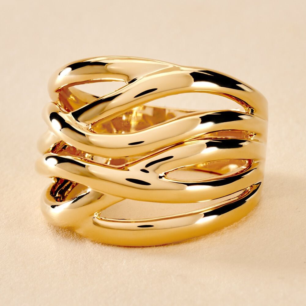 Bague Ariane Plaqu&eacute; Or Jaune - Bagues dor&eacute;es Femme | Marc Orian