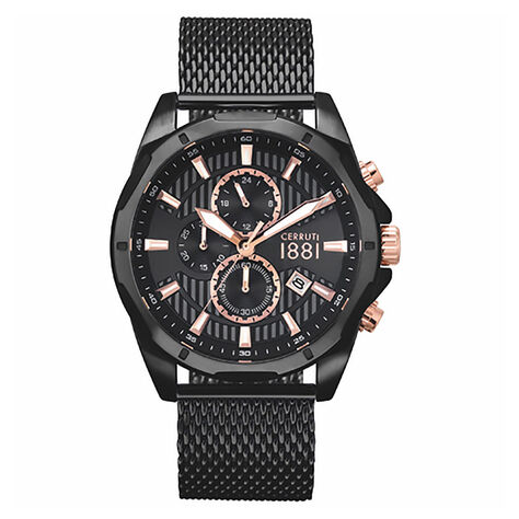 Montre Cerruti Melitello Noir - Montres &eacute;tanches Homme | Marc Orian